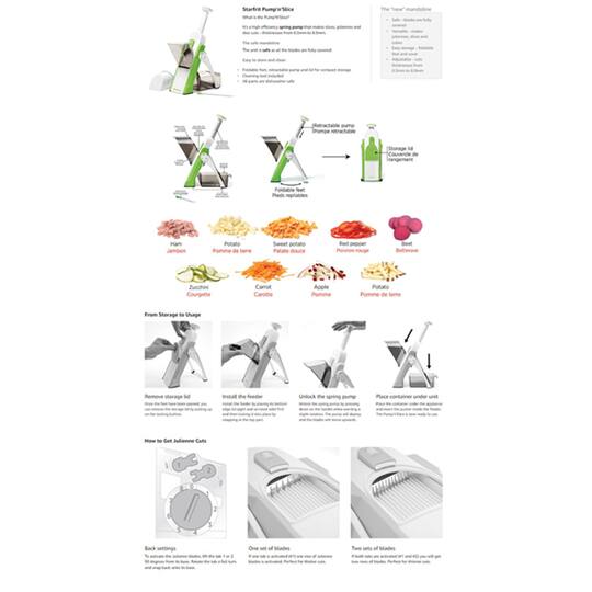 Starfrit Pump'N'Slice Chopper & Slicer